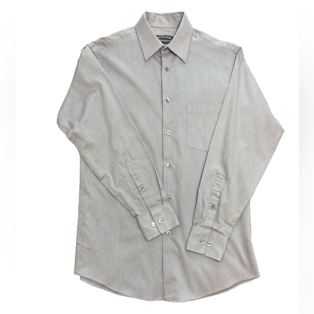 Geoffrey Beene Men’s Large Gray Dress Shirt